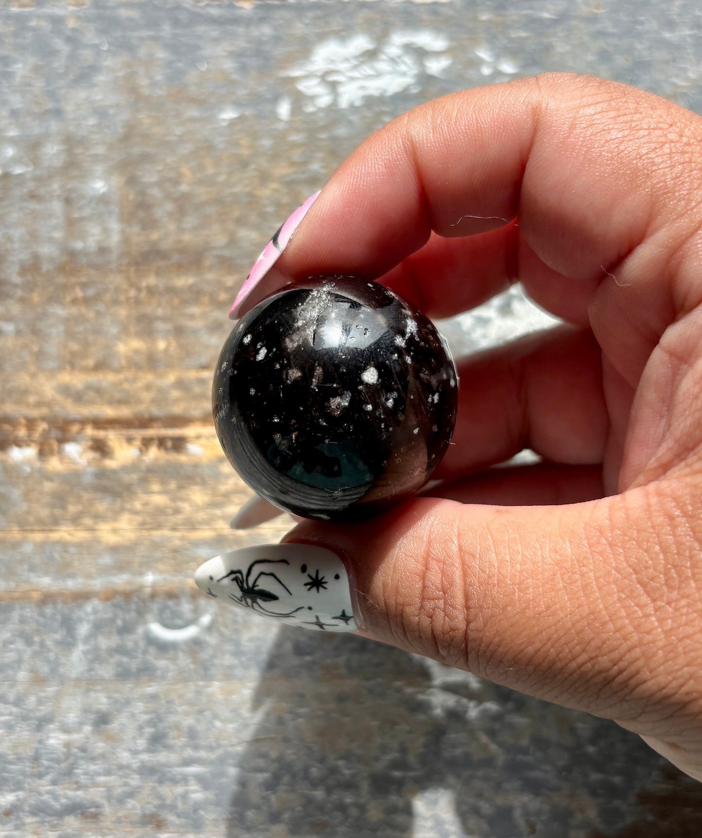 Gorgeous Galaxy Obsidian Mini Sphere from Mexico | E