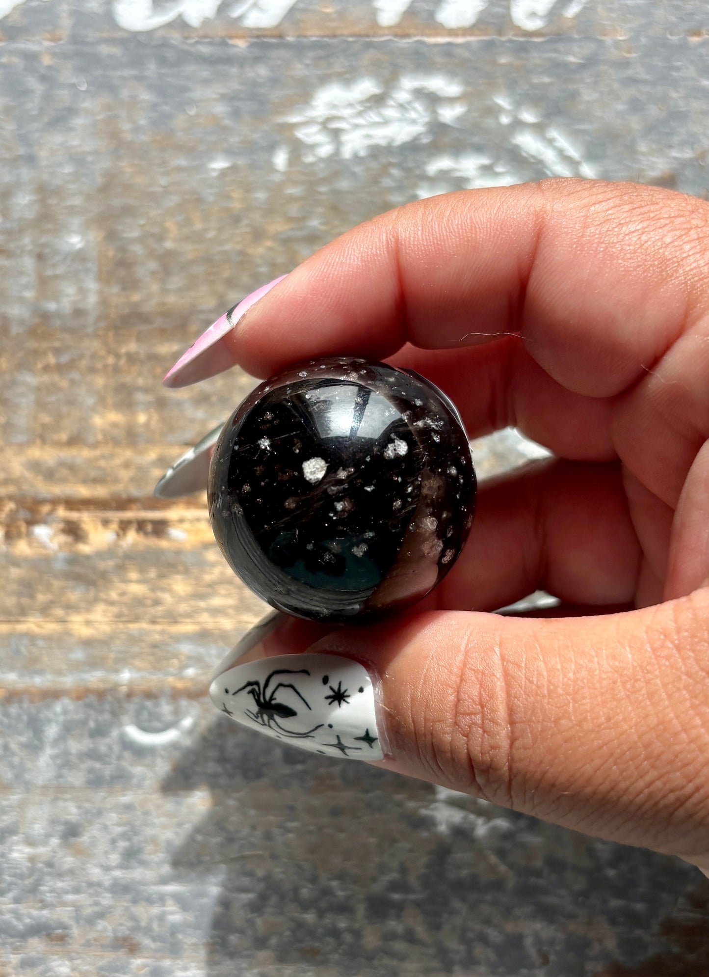 Gorgeous Galaxy Obsidian Mini Sphere from Mexico | E