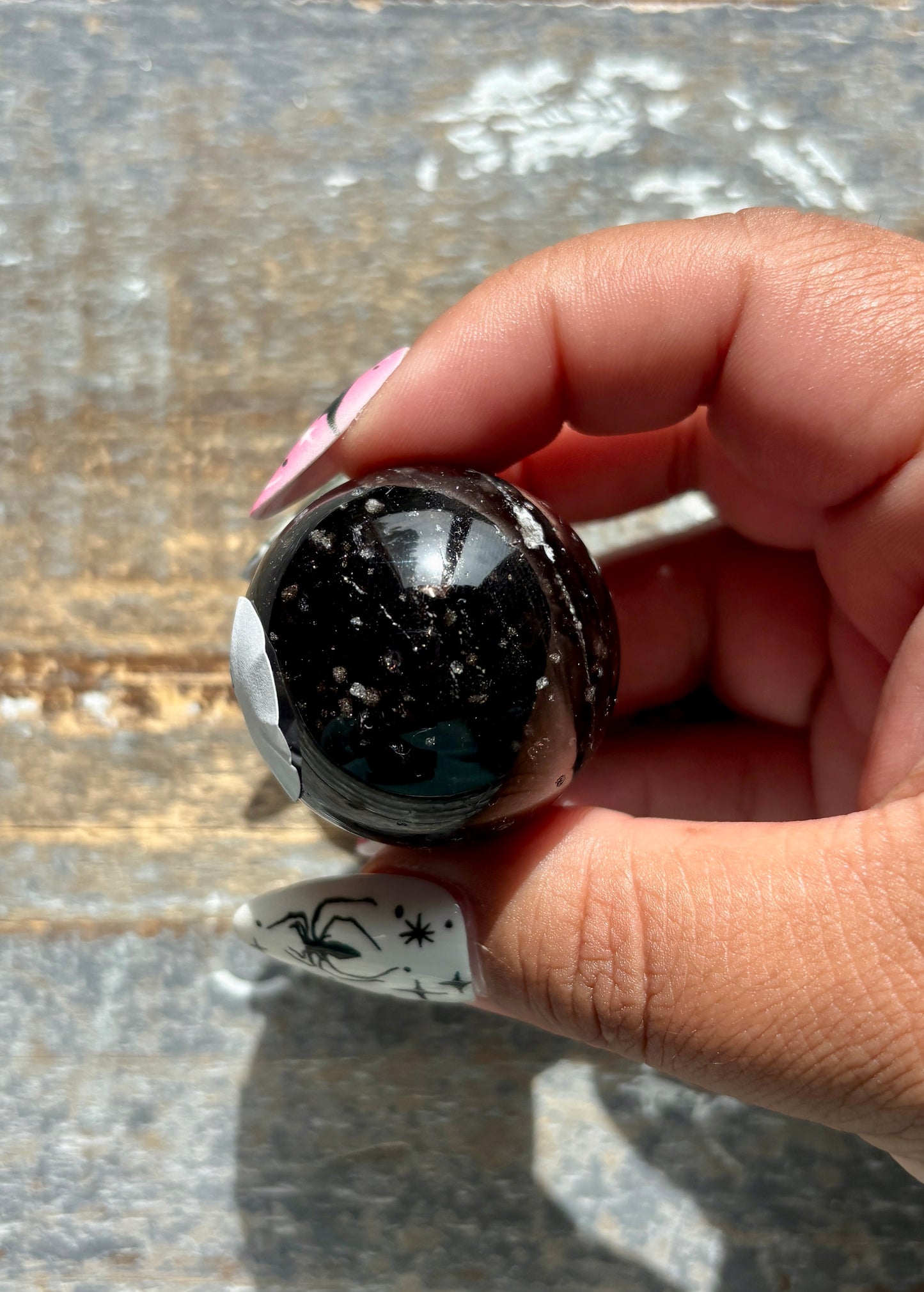 Gorgeous Galaxy Obsidian Mini Sphere from Mexico | F