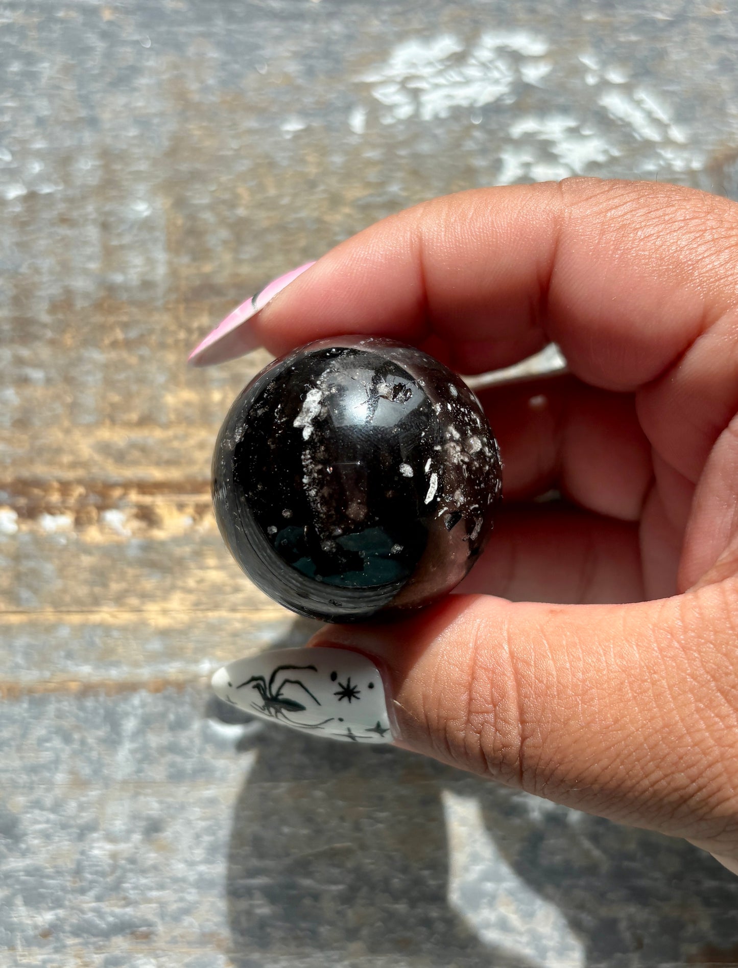 Gorgeous Galaxy Obsidian Mini Sphere from Mexico | F