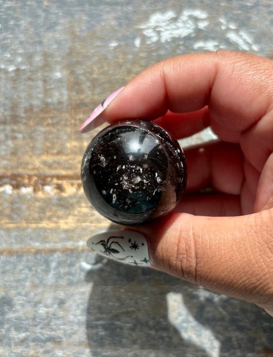 Gorgeous Galaxy Obsidian Mini Sphere from Mexico | F