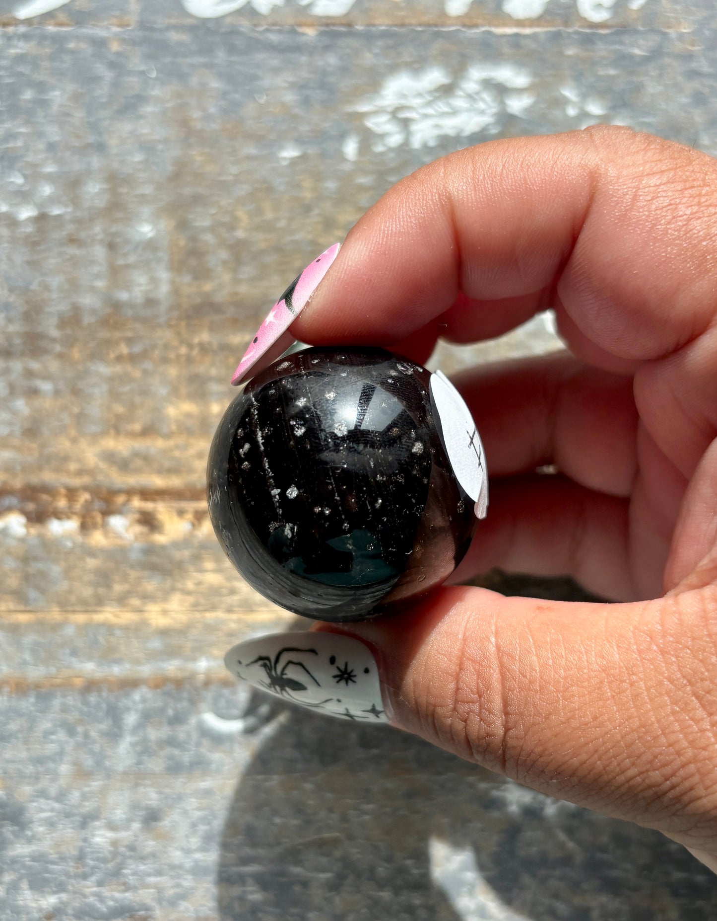 Gorgeous Galaxy Obsidian Mini Sphere from Mexico | F