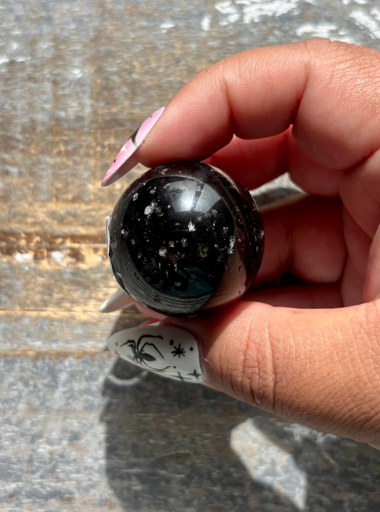 Gorgeous Galaxy Obsidian Mini Sphere from Mexico | H