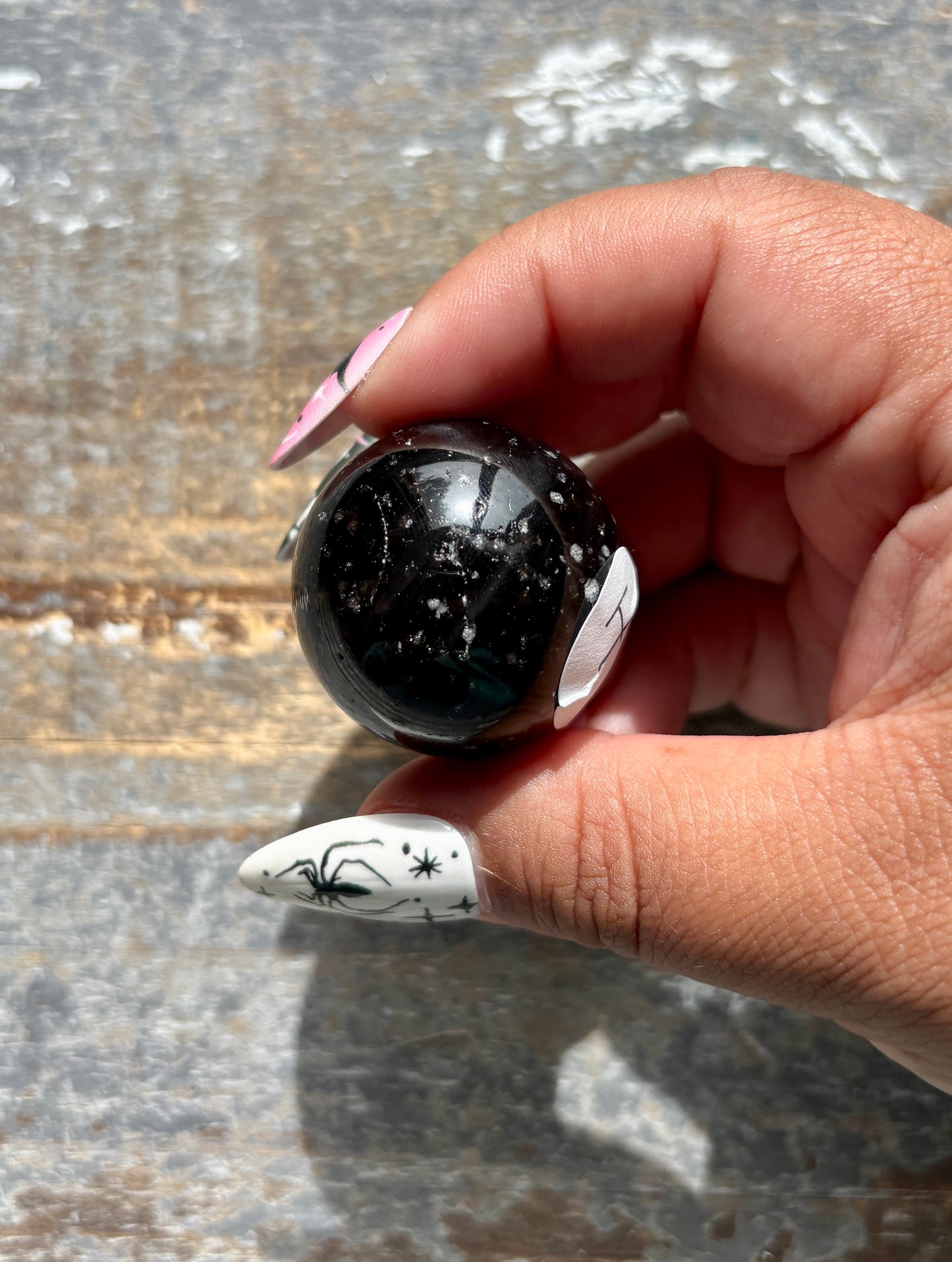 Gorgeous Galaxy Obsidian Mini Sphere from Mexico | H