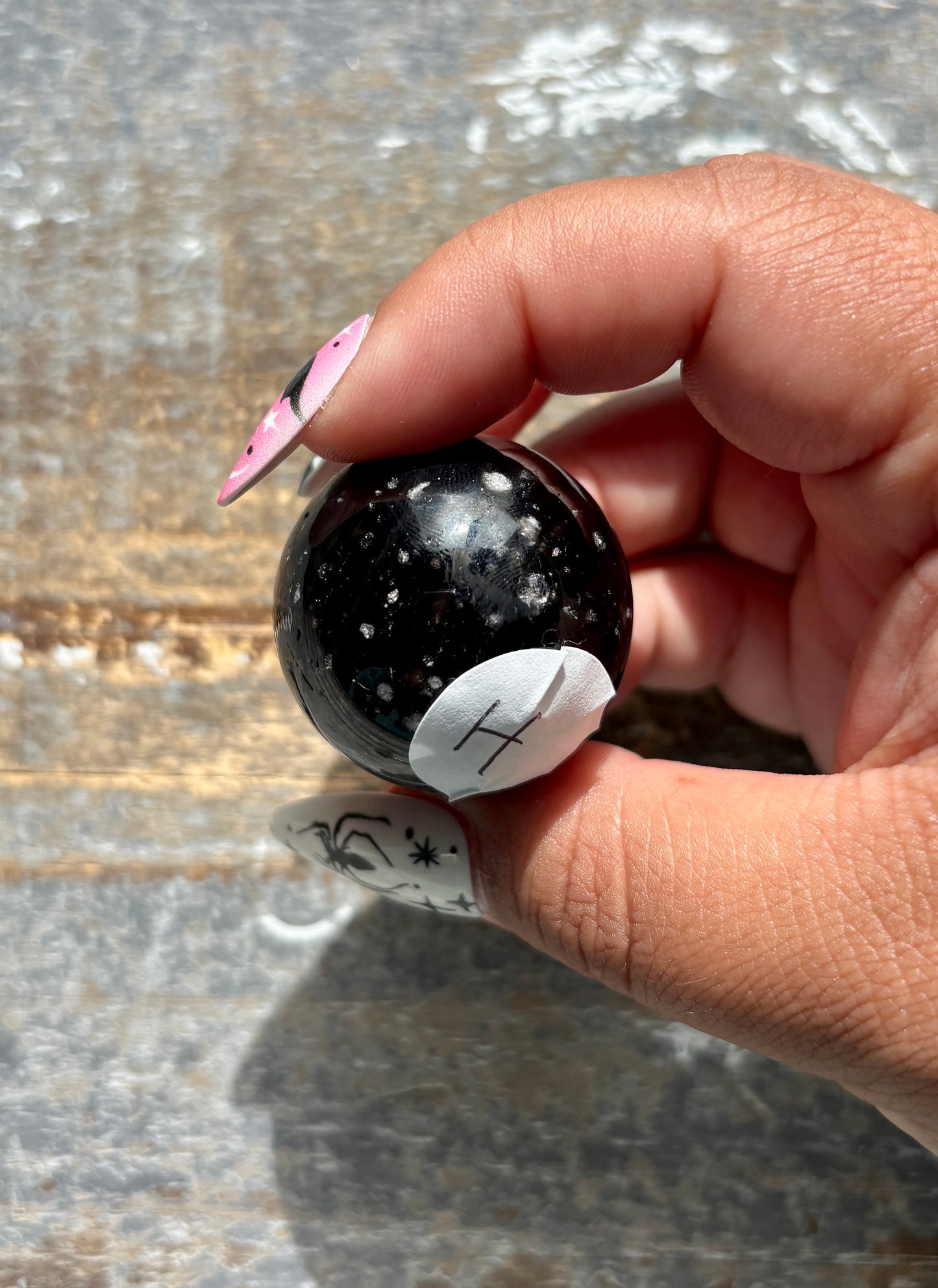 Gorgeous Galaxy Obsidian Mini Sphere from Mexico | H