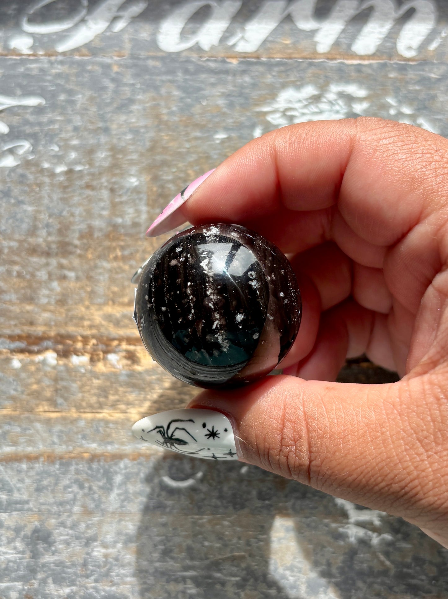 Gorgeous Galaxy Obsidian Mini Sphere from Mexico | I