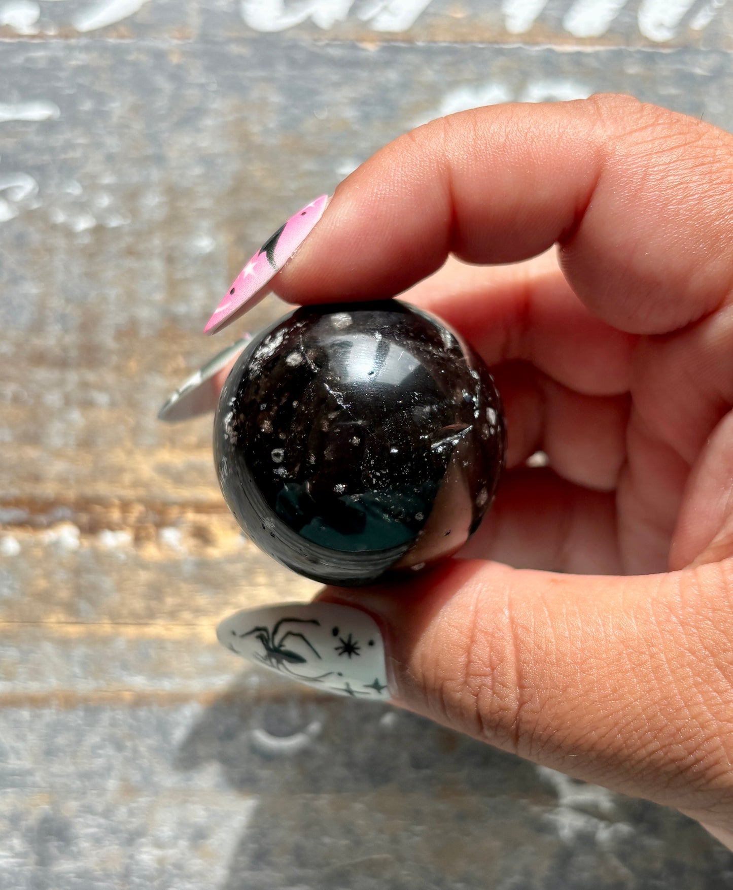 Gorgeous Galaxy Obsidian Mini Sphere from Mexico | I