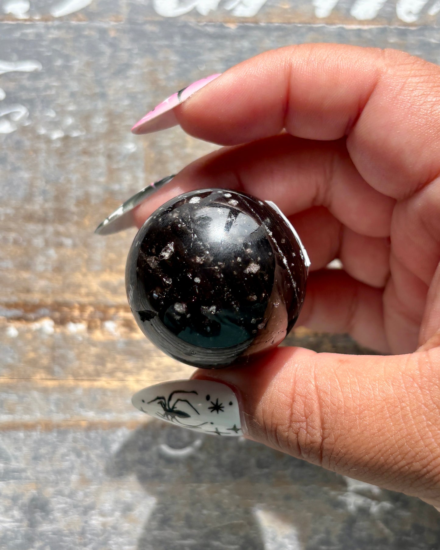 Gorgeous Galaxy Obsidian Mini Sphere from Mexico | I