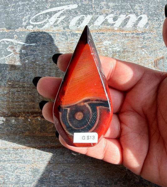 Gorgeous Banded Carnelian Flame | Opt G