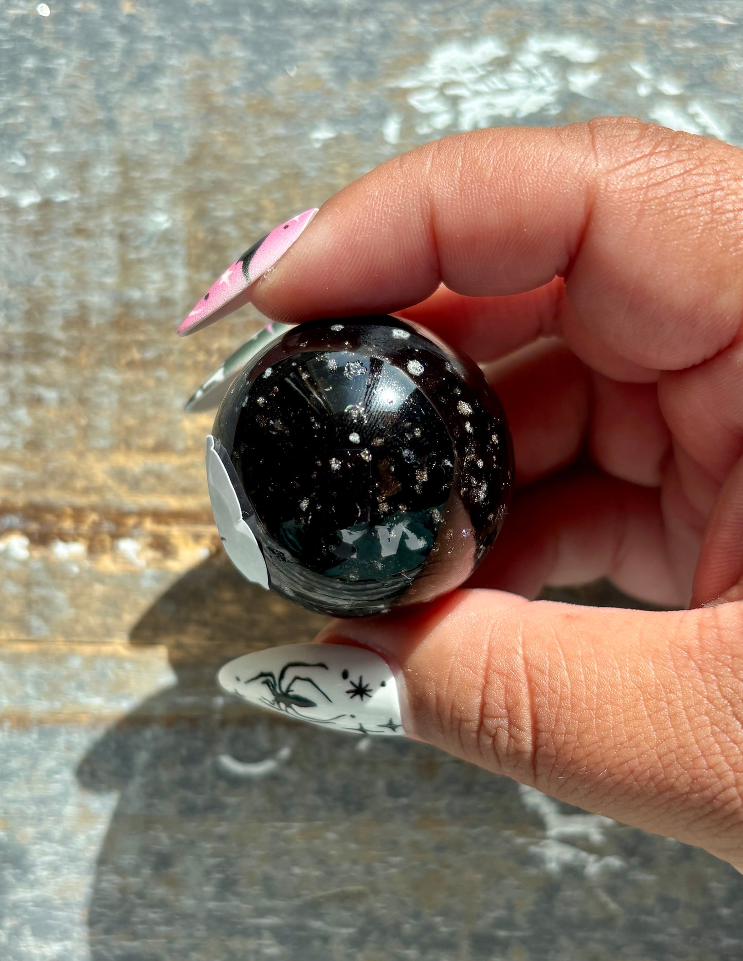 Gorgeous Galaxy Obsidian Mini Sphere from Mexico | L