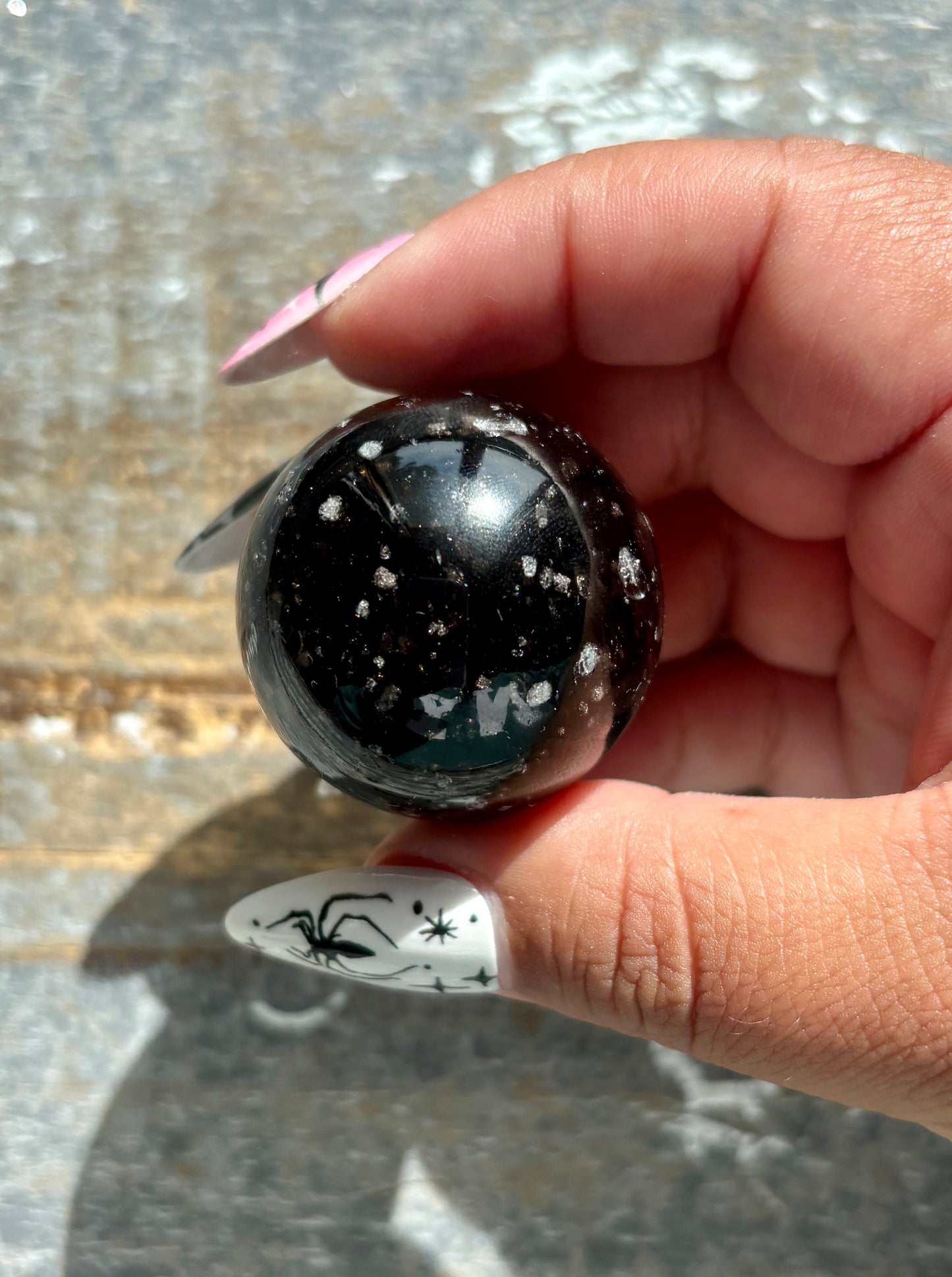 Gorgeous Galaxy Obsidian Mini Sphere from Mexico | L