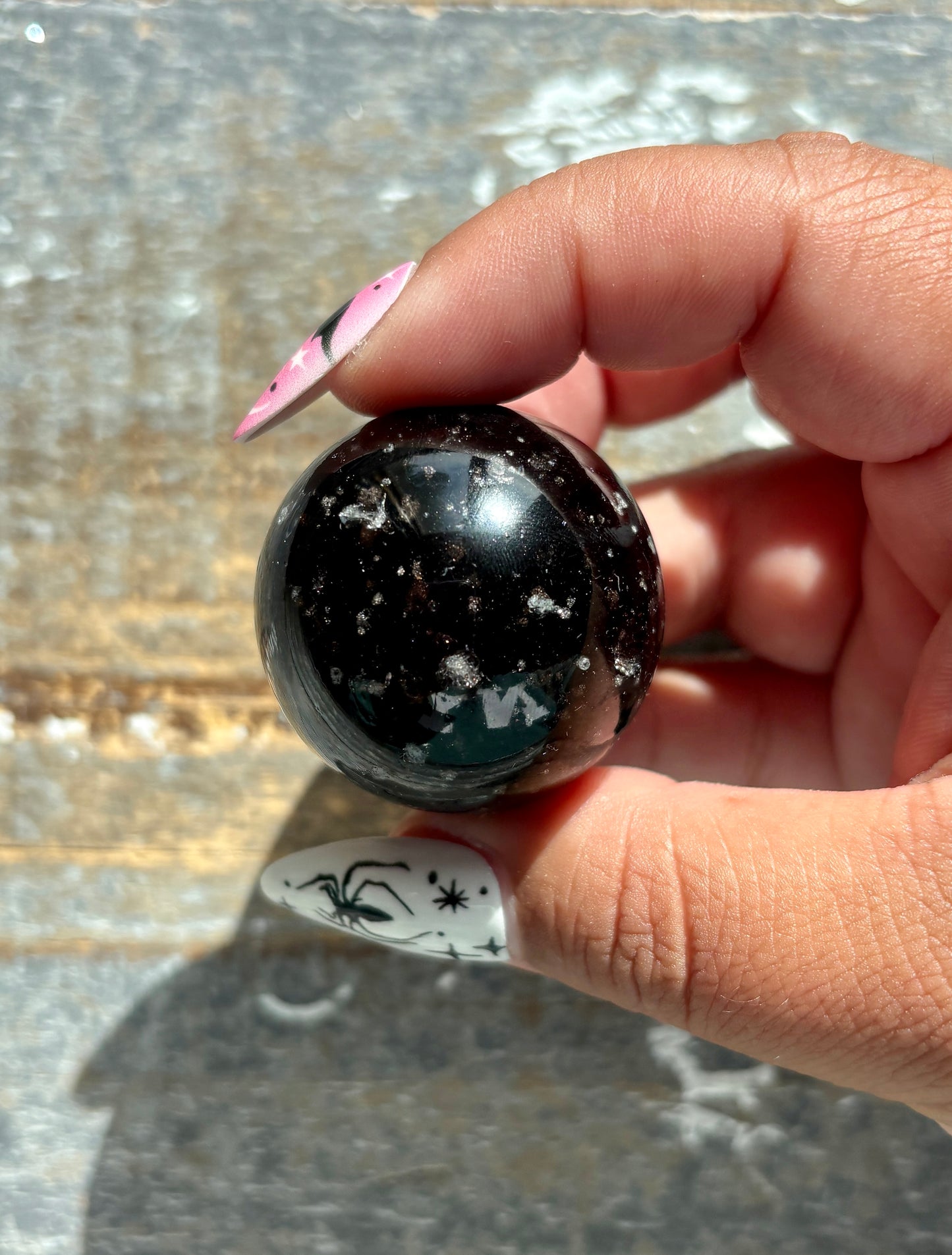 Gorgeous Galaxy Obsidian Mini Sphere from Mexico | L