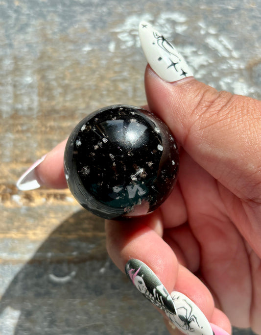 Gorgeous Galaxy Obsidian Mini Sphere from Mexico | L