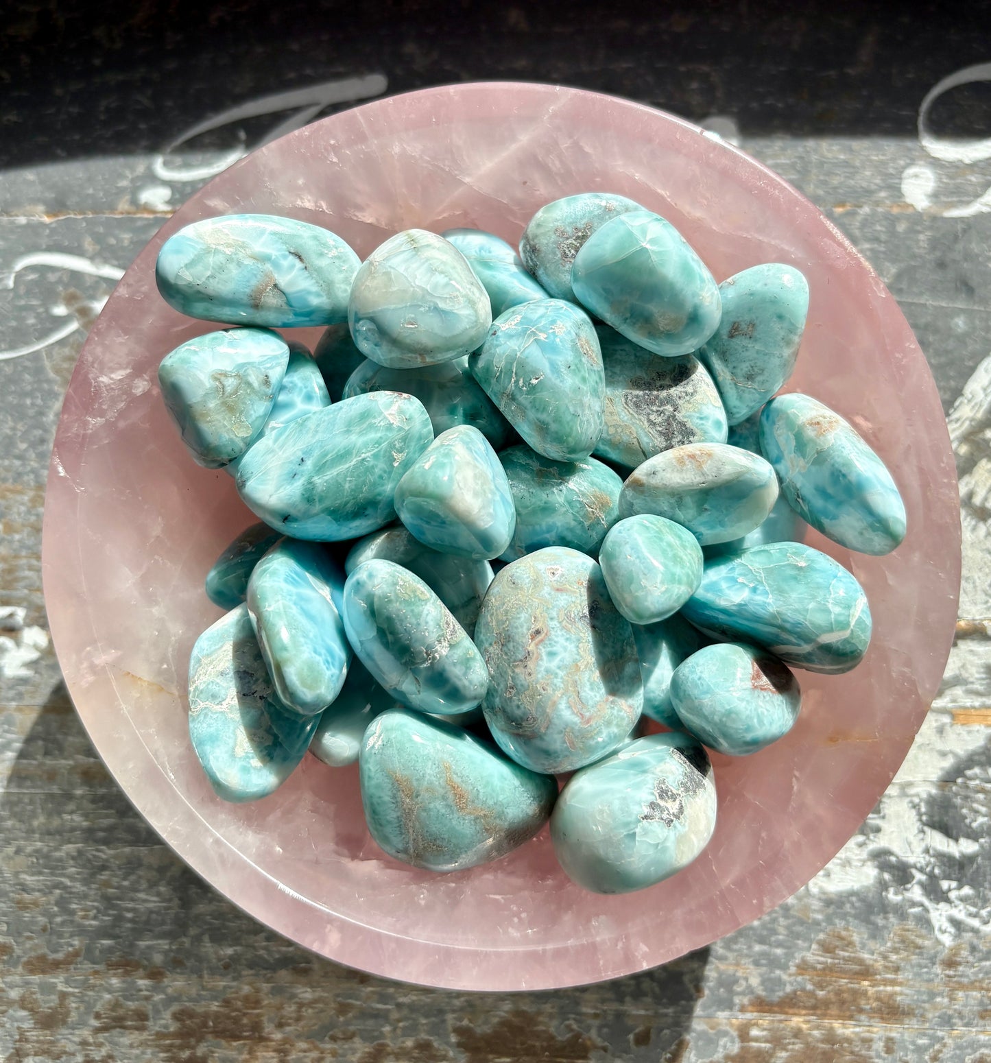 One (1) Gorgeous Authentic Larimar Tumble from the Dominican Republic