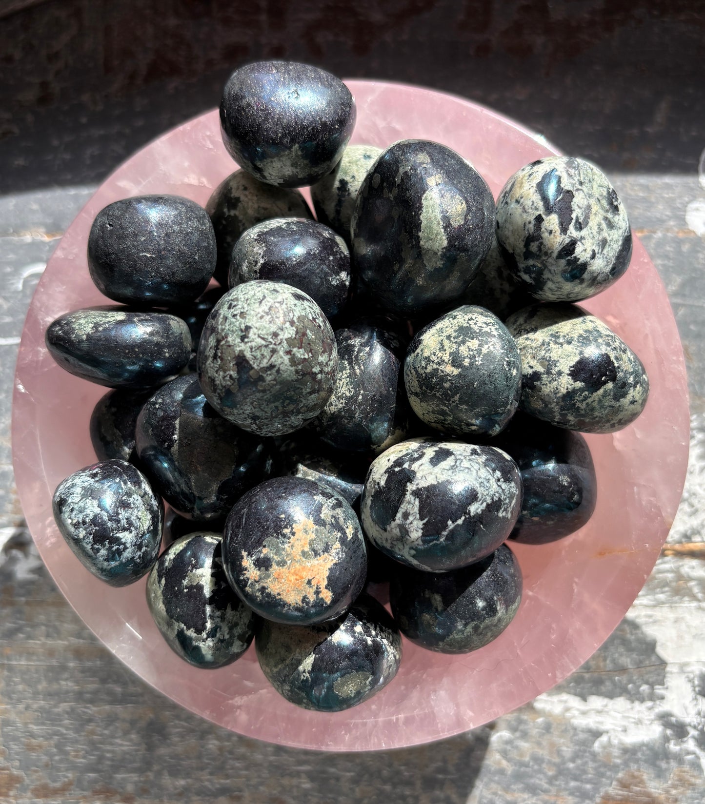 One (1) Gorgeous Metallic Blue Covellite Tumble from Peru