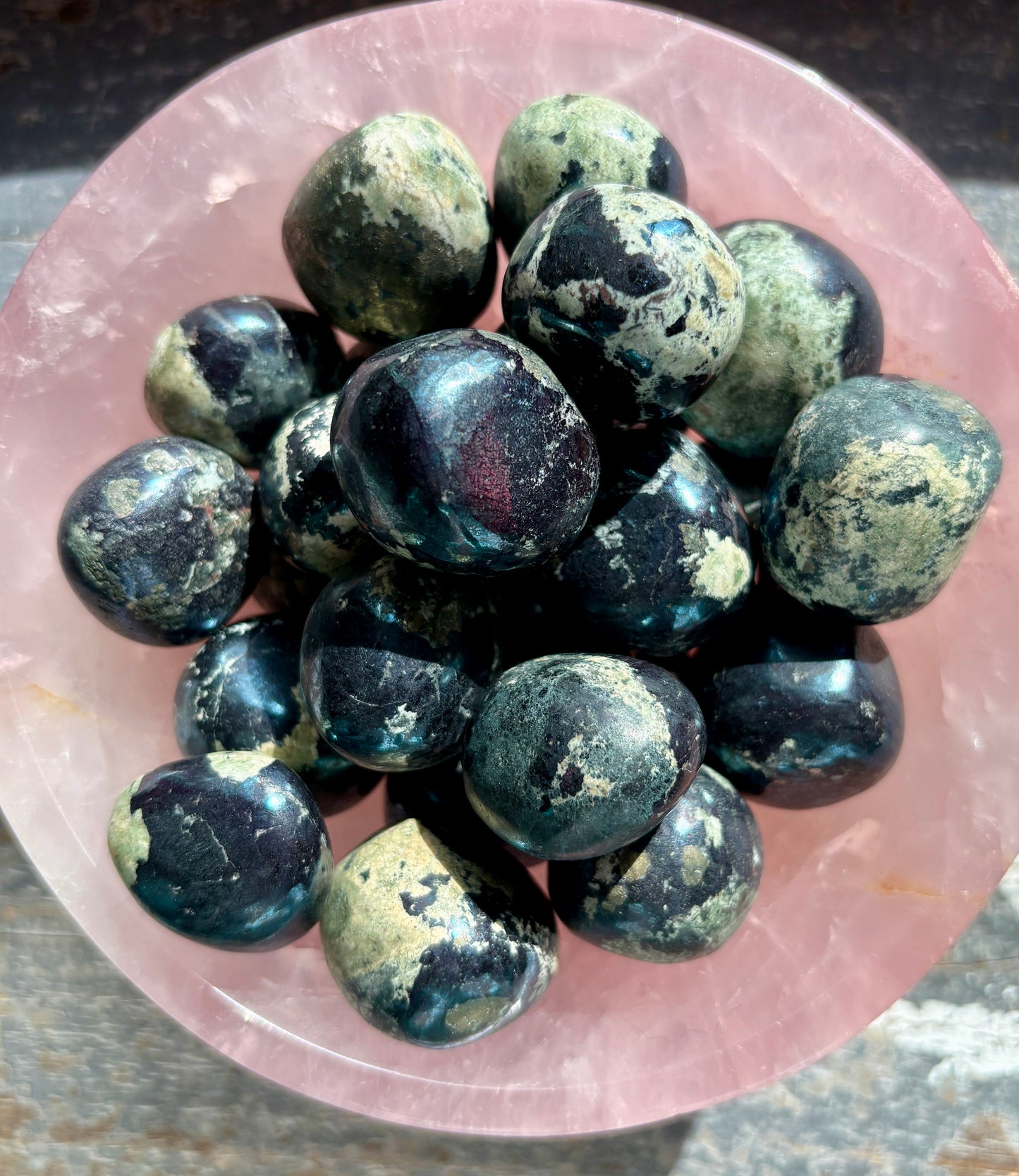 One (1) Gorgeous Metallic Blue Covellite Tumble from Peru