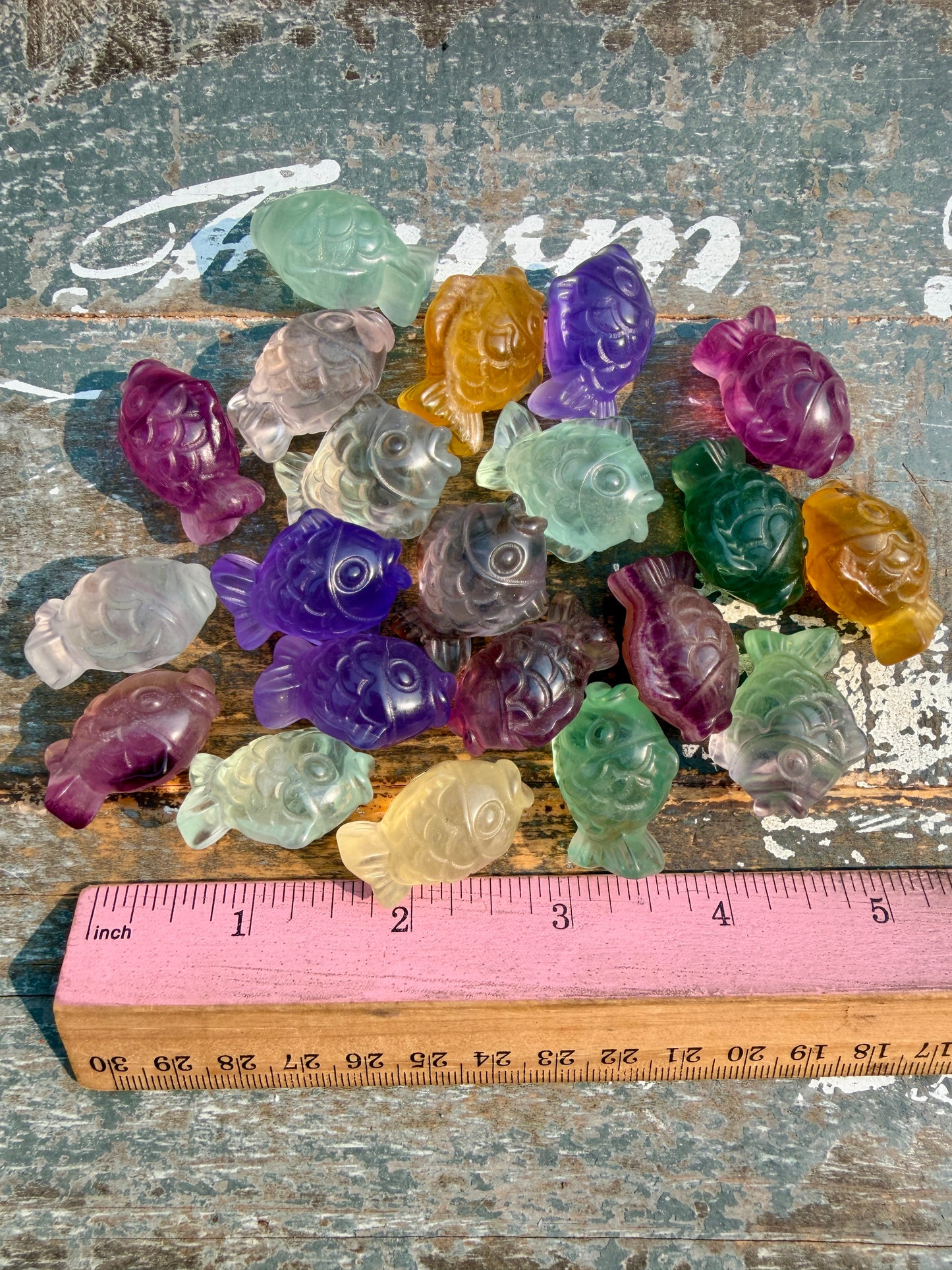 One (1) Rainbow Fluorite Fish | Intuitively Chosen