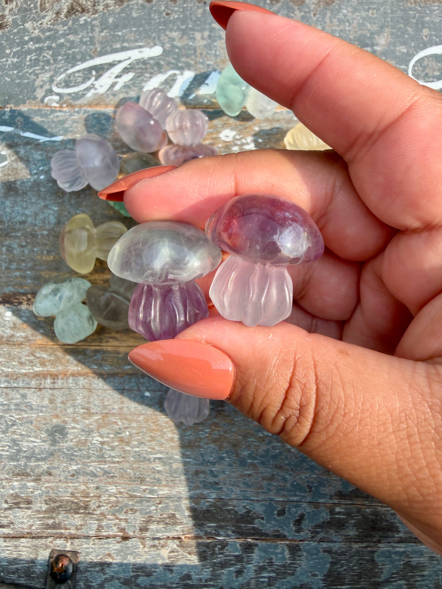 One (1) Rainbow Fluorite Jellyfish | Intuitively Chosen