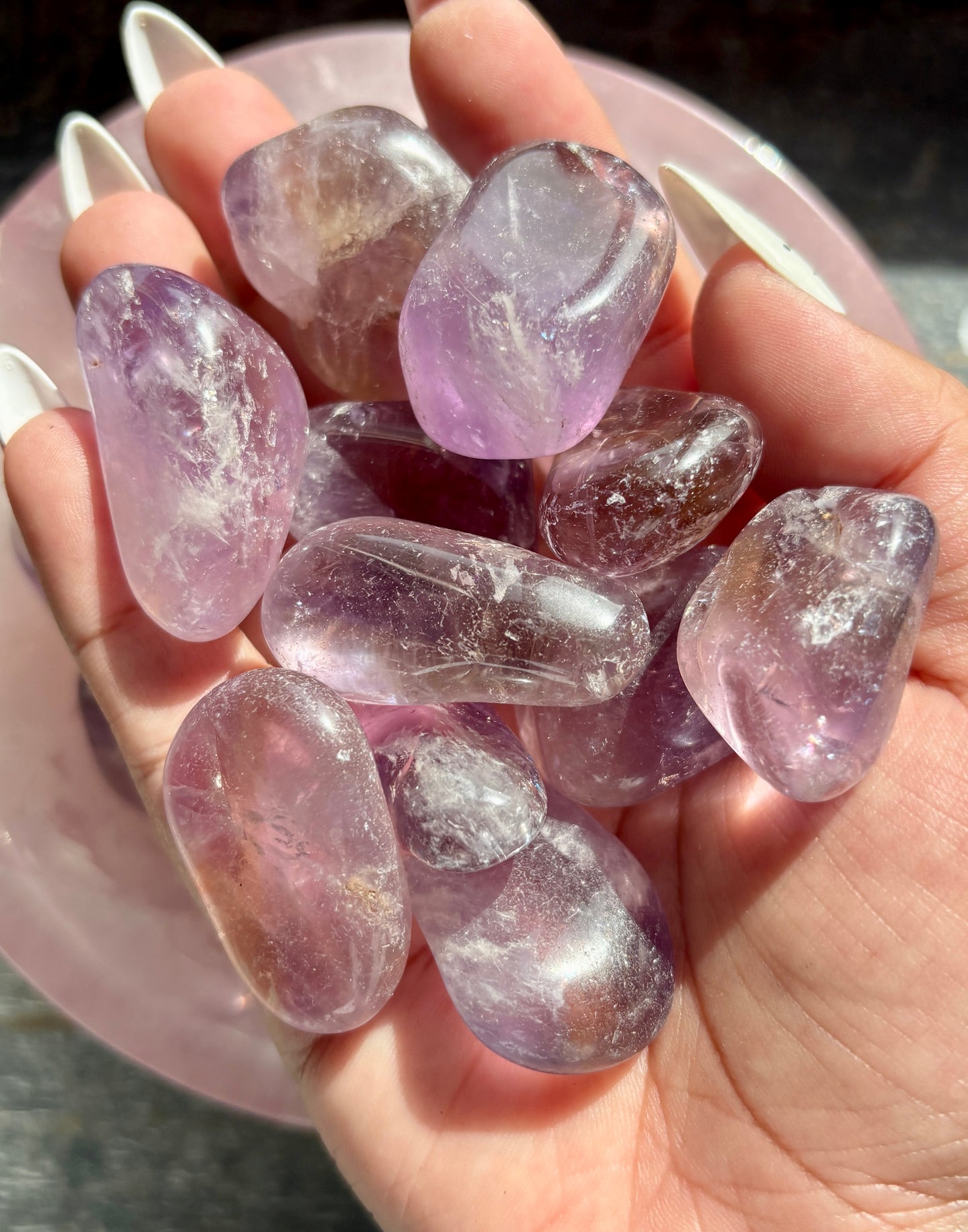 One (1) Gorgeous Ametrine Tumble from Bolivia