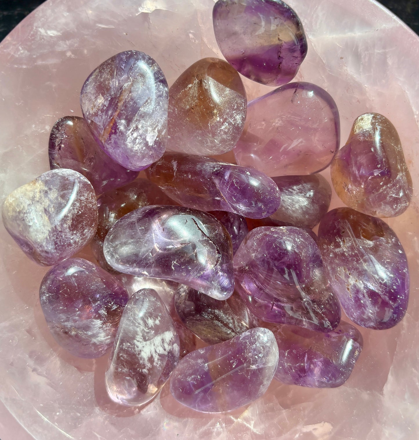 One (1) Gorgeous Ametrine Tumble from Bolivia