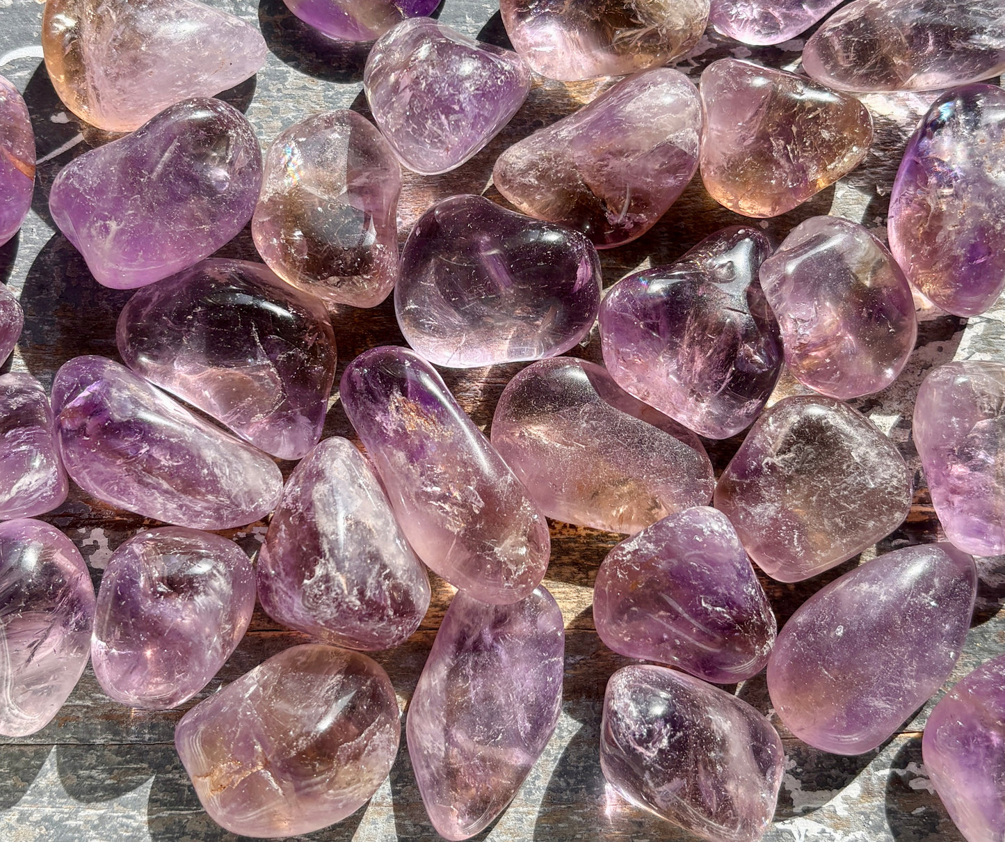 One (1) Gorgeous Ametrine Tumble from Bolivia