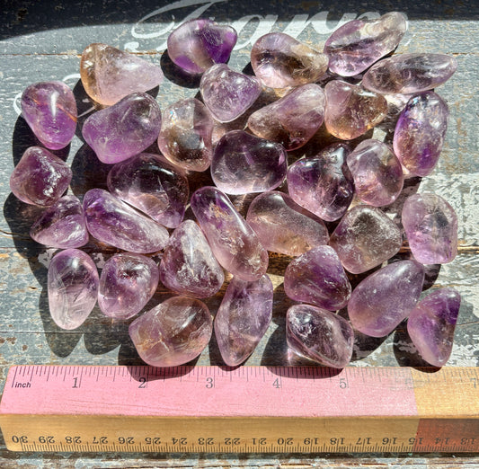 One (1) Gorgeous Ametrine Tumble from Bolivia