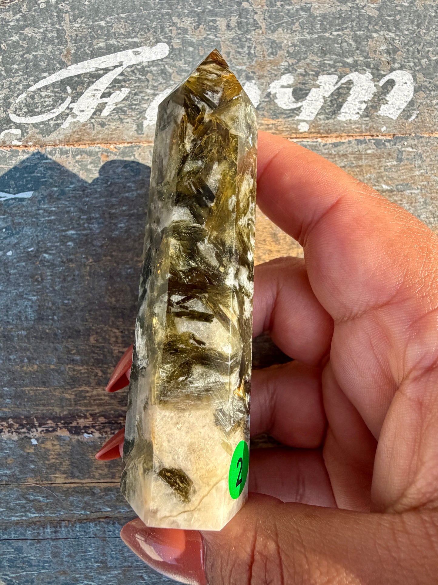 Gorgeous Green Tourmaline & Mica Tower | Opt 2