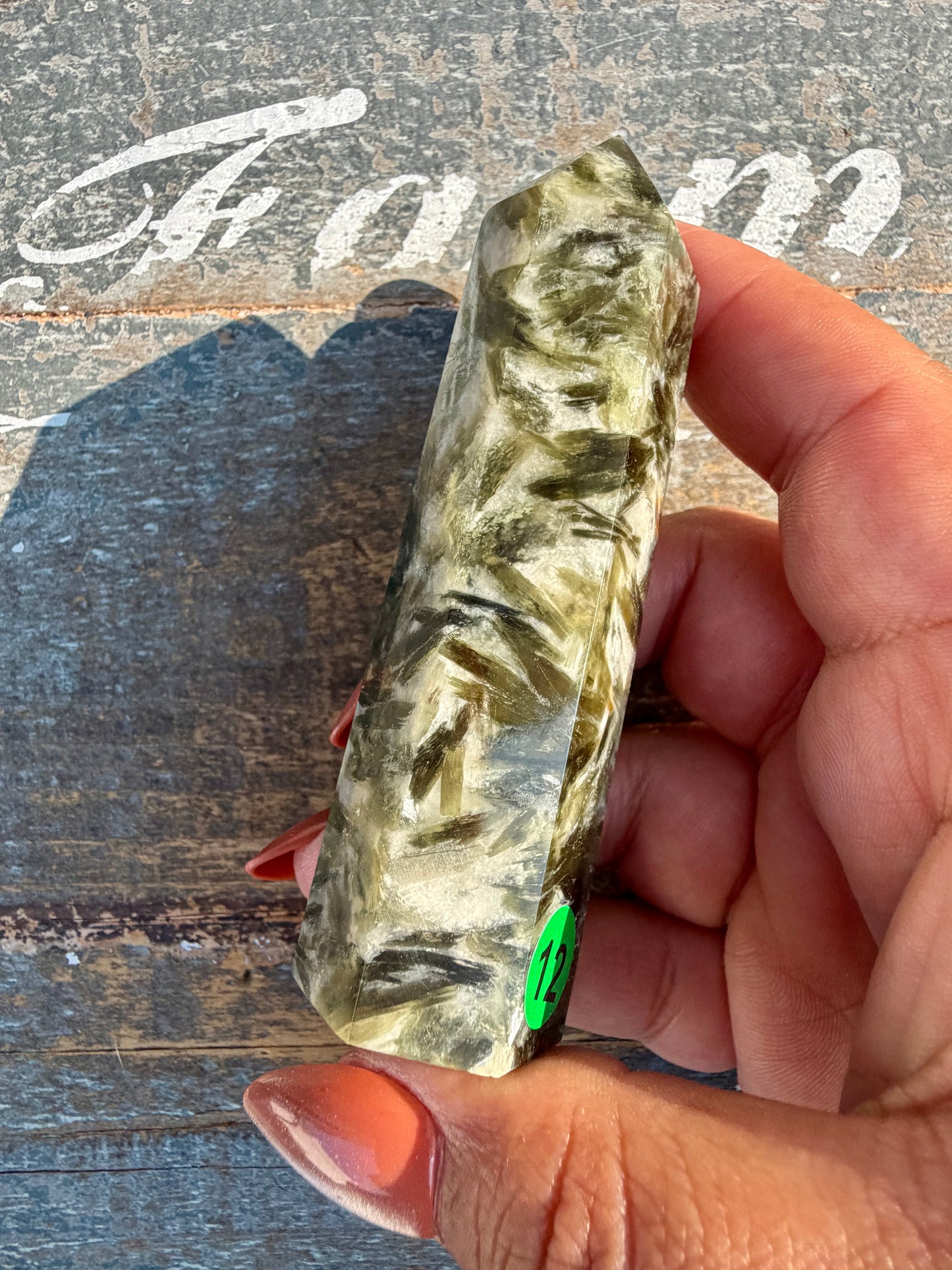Gorgeous Green Tourmaline & Mica Tower | Opt 12