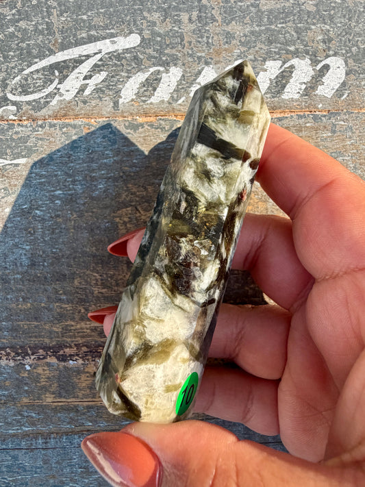 Gorgeous Green Tourmaline & Mica Tower | Opt 10