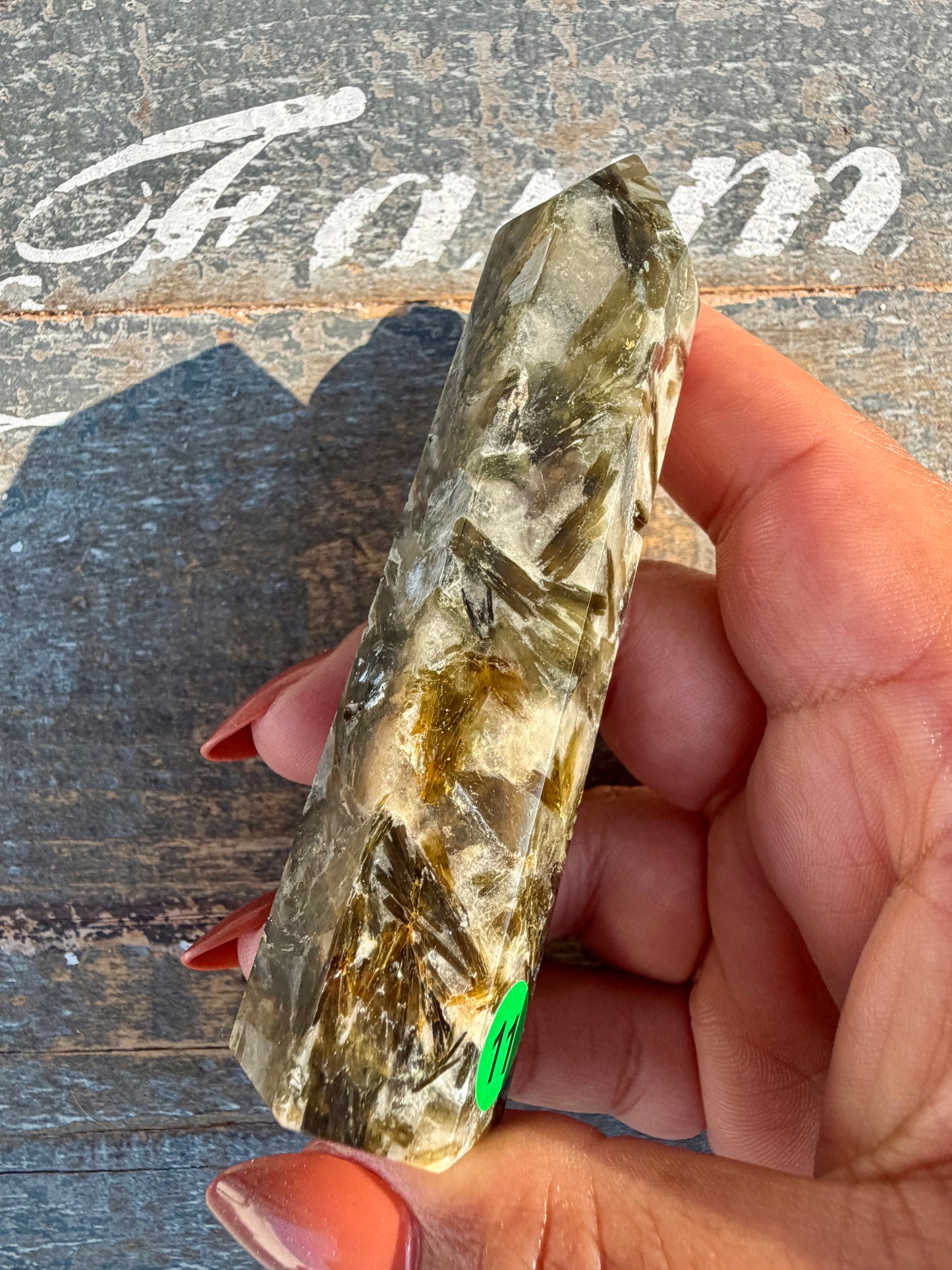 Gorgeous Green Tourmaline & Mica Tower | Opt 11