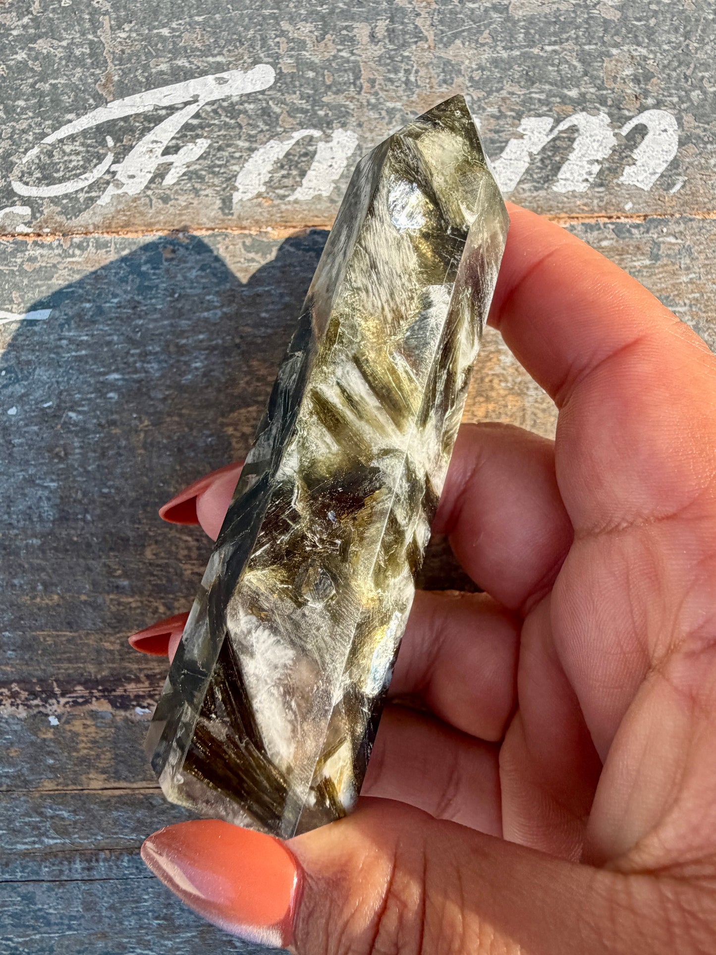 Gorgeous Green Tourmaline & Mica Tower | Opt 4