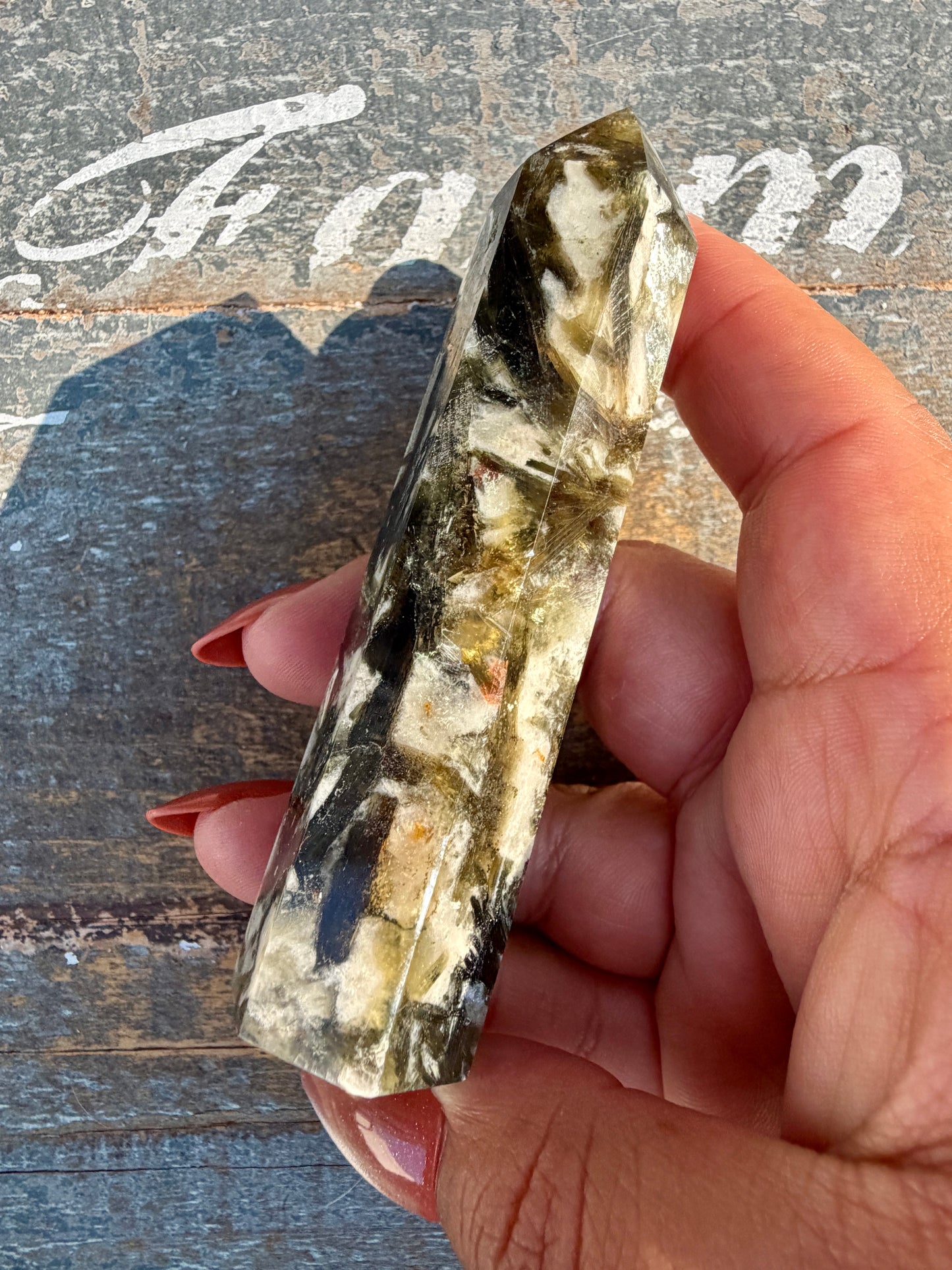 Gorgeous Green Tourmaline & Mica Tower | Opt 5