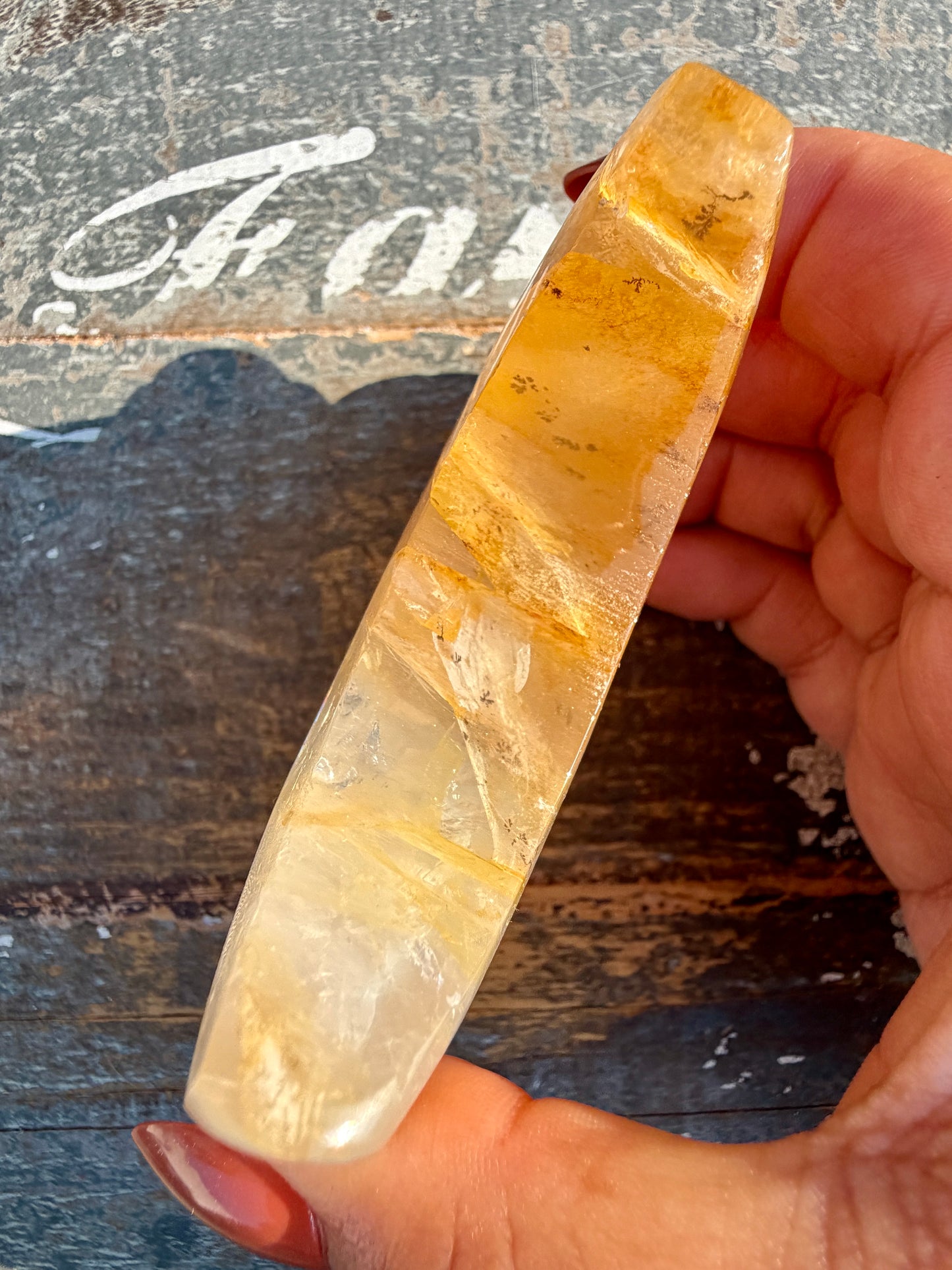 Gorgeous Clear Golden Healer Moon | Opt N
