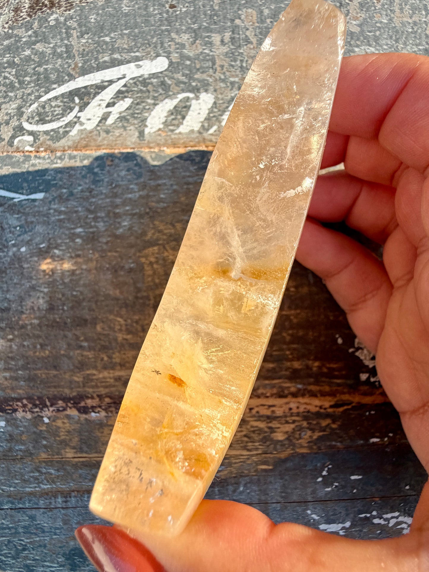 Gorgeous Clear Golden Healer Moon | Opt M