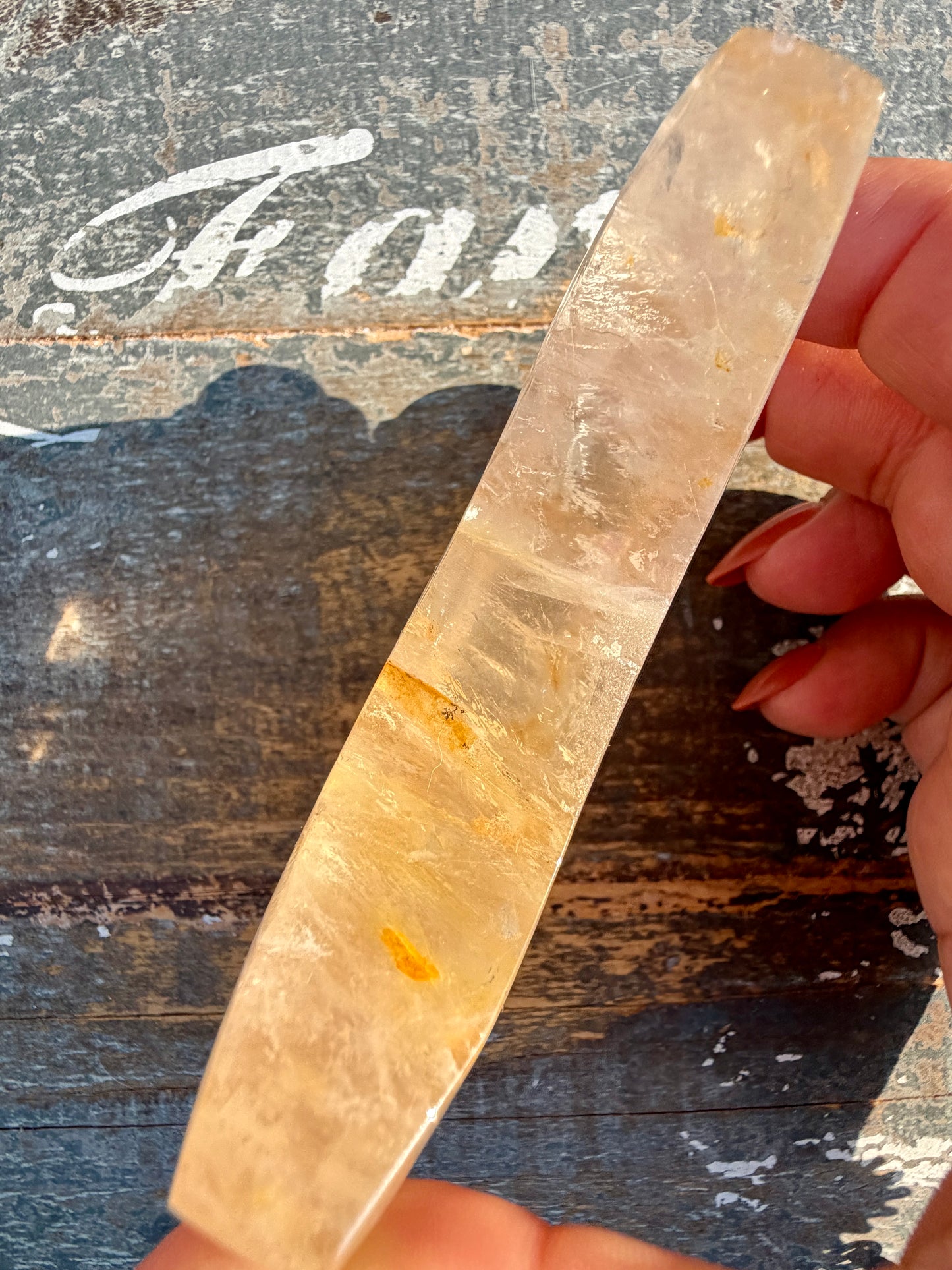 Gorgeous Clear Golden Healer Moon | Opt L
