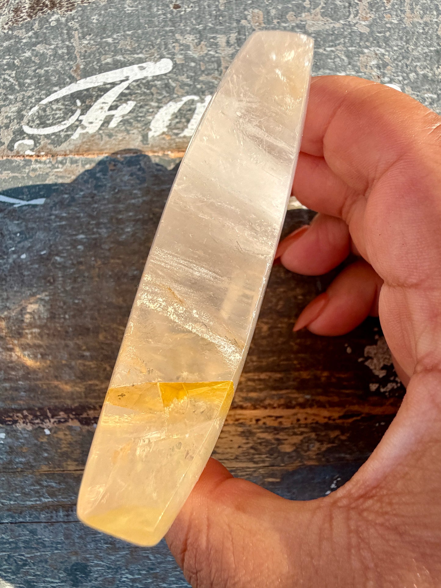 Gorgeous Clear Golden Healer Moon | Opt K