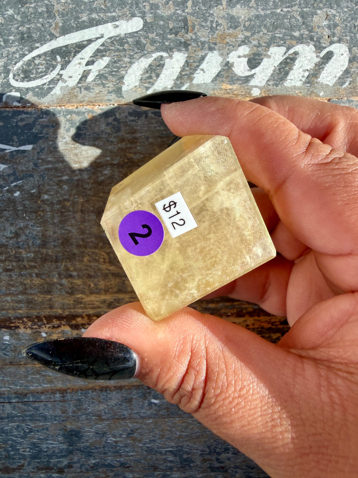 Gorgeous Honey Optical Calcite Freeform | India | Opt 2