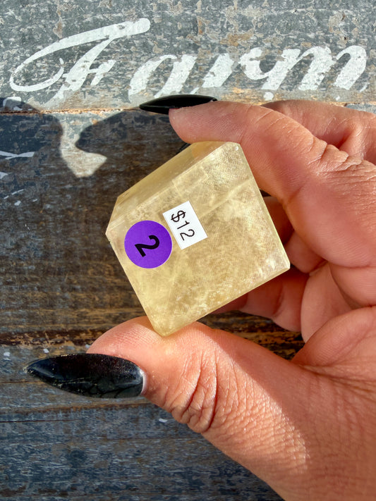 Gorgeous Honey Optical Calcite Freeform | India | Opt 2