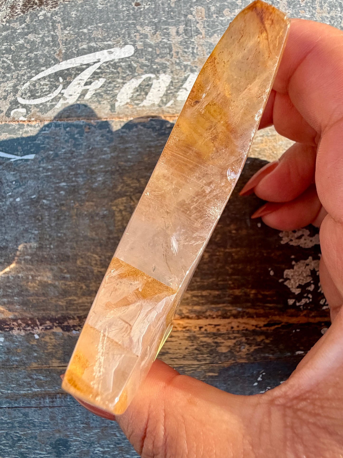 Gorgeous Clear Golden Healer Moon | Opt J