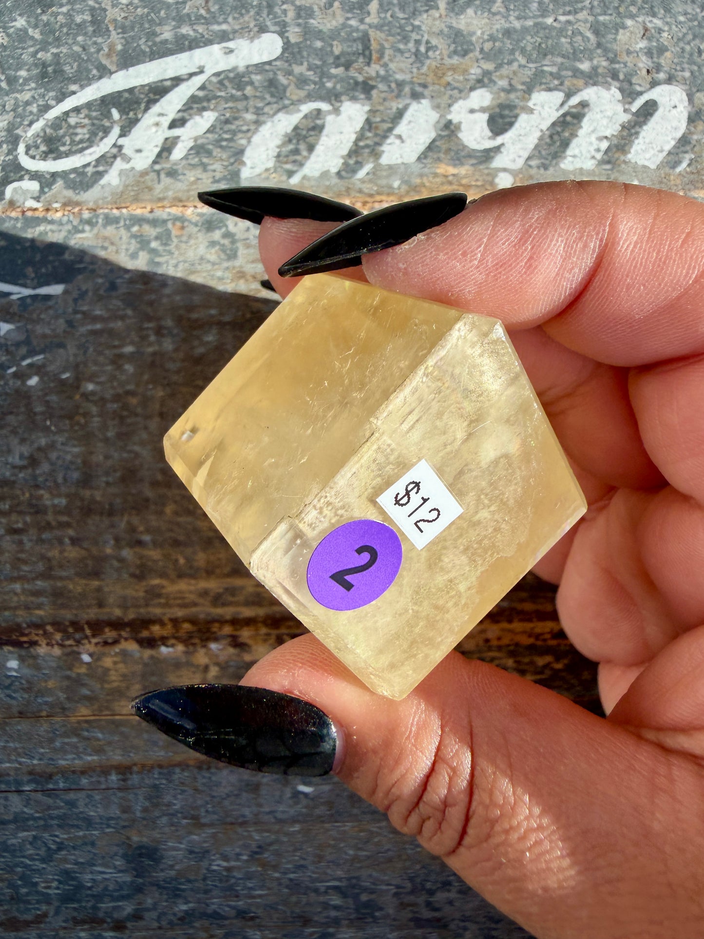 Gorgeous Honey Optical Calcite Freeform | India | Opt 2