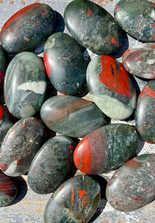 One (1) Gorgeous African Bloodstone Palmstone