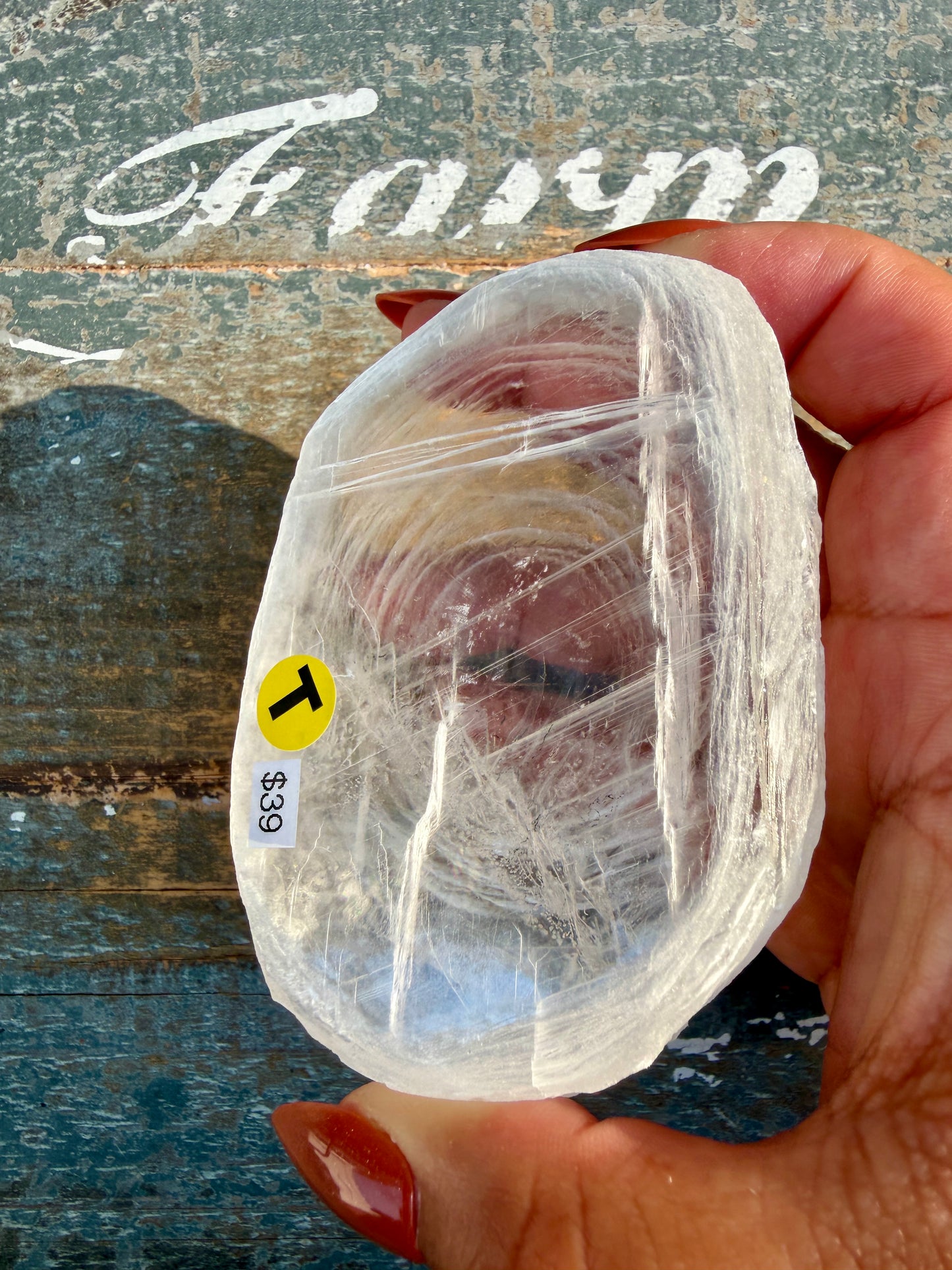 Gorgeous Finger Print Selenite | Opt T