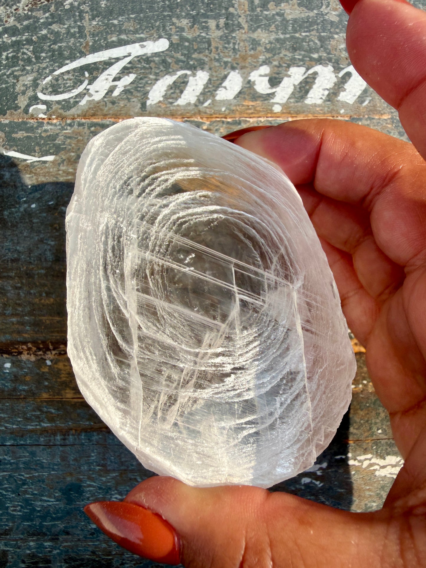 Gorgeous Finger Print Selenite | Opt T