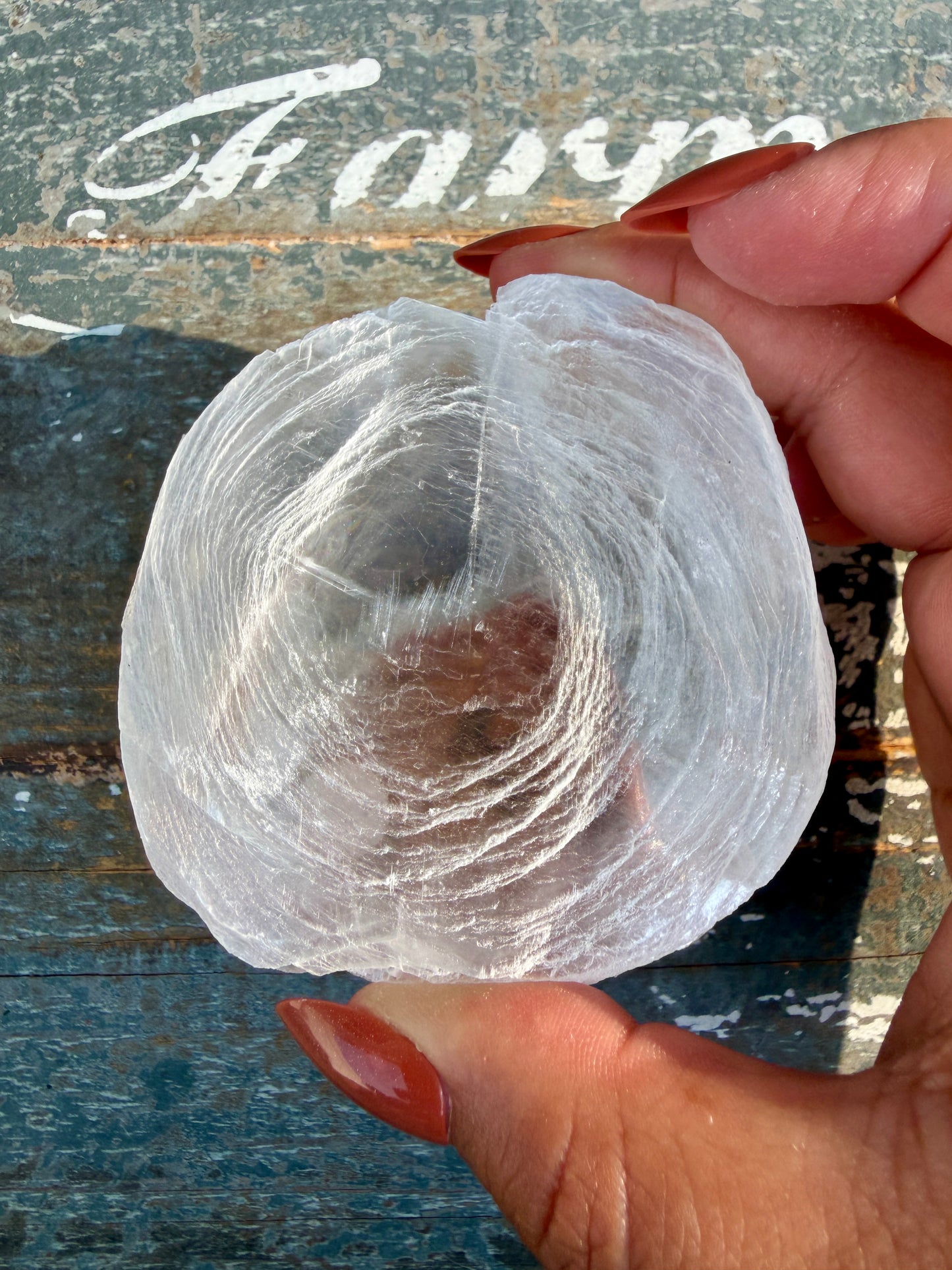 Gorgeous Finger Print Selenite | Opt S