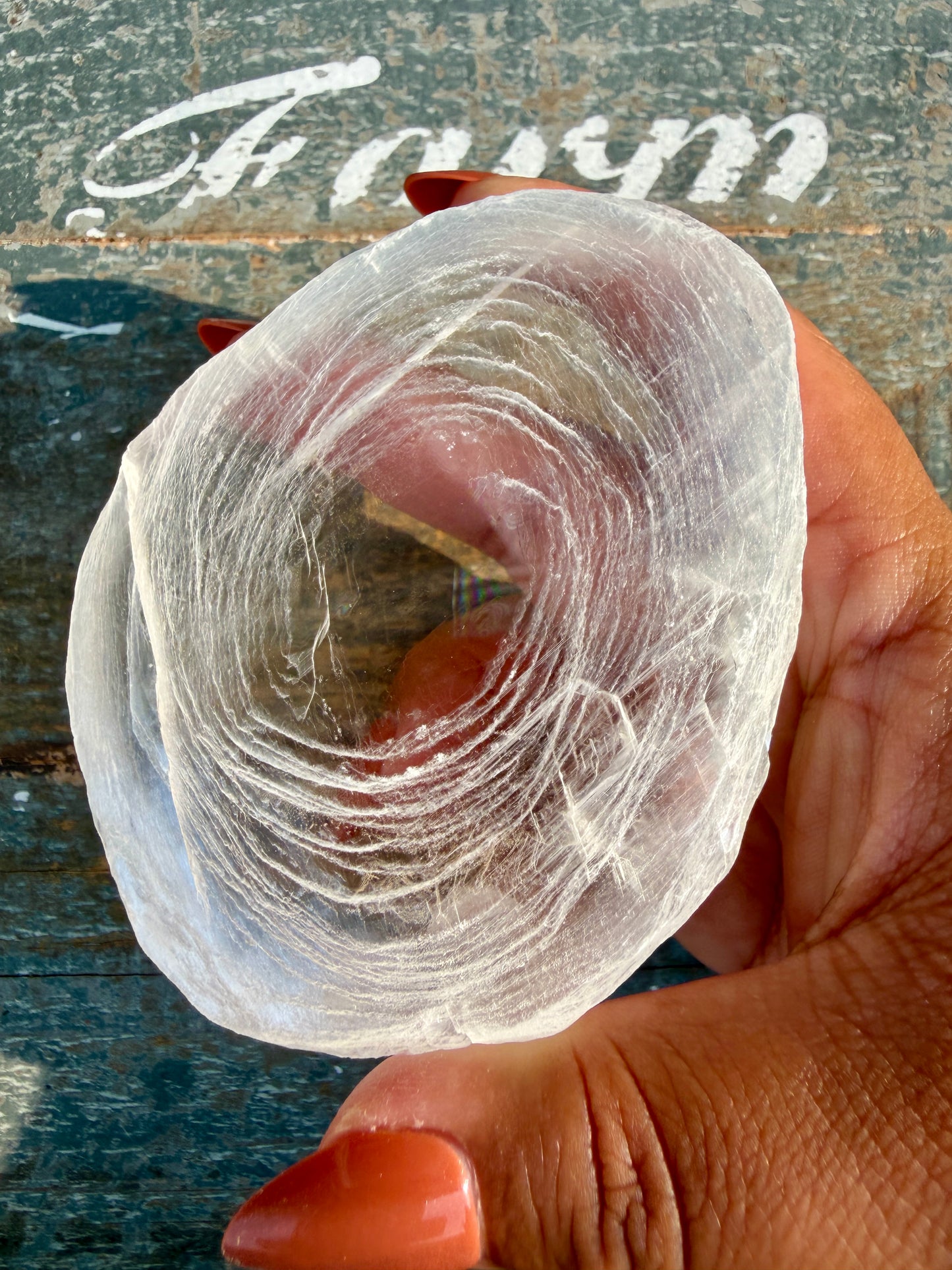 Gorgeous Finger Print Selenite | Opt U