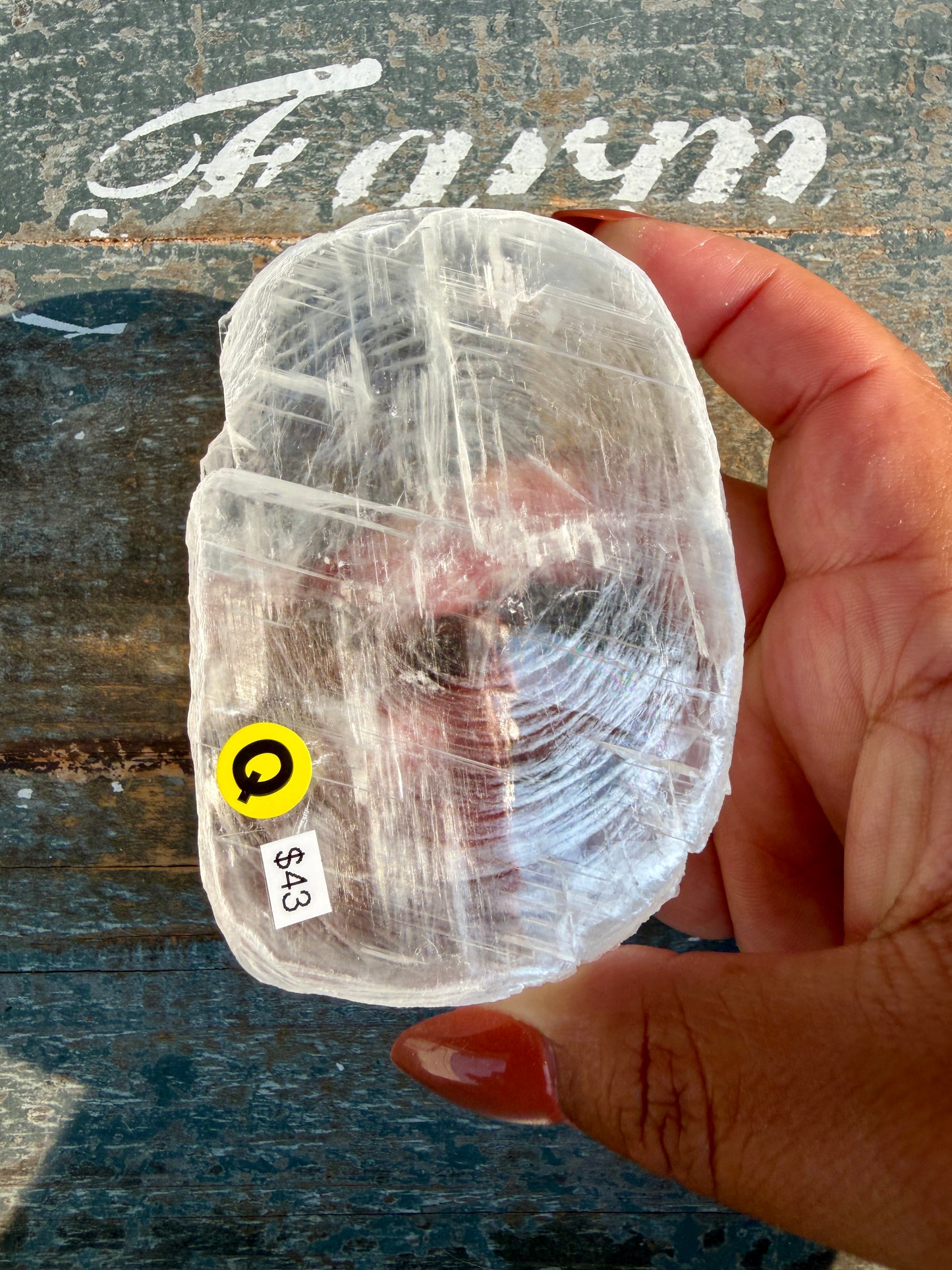 Gorgeous Finger Print Selenite | Opt Q