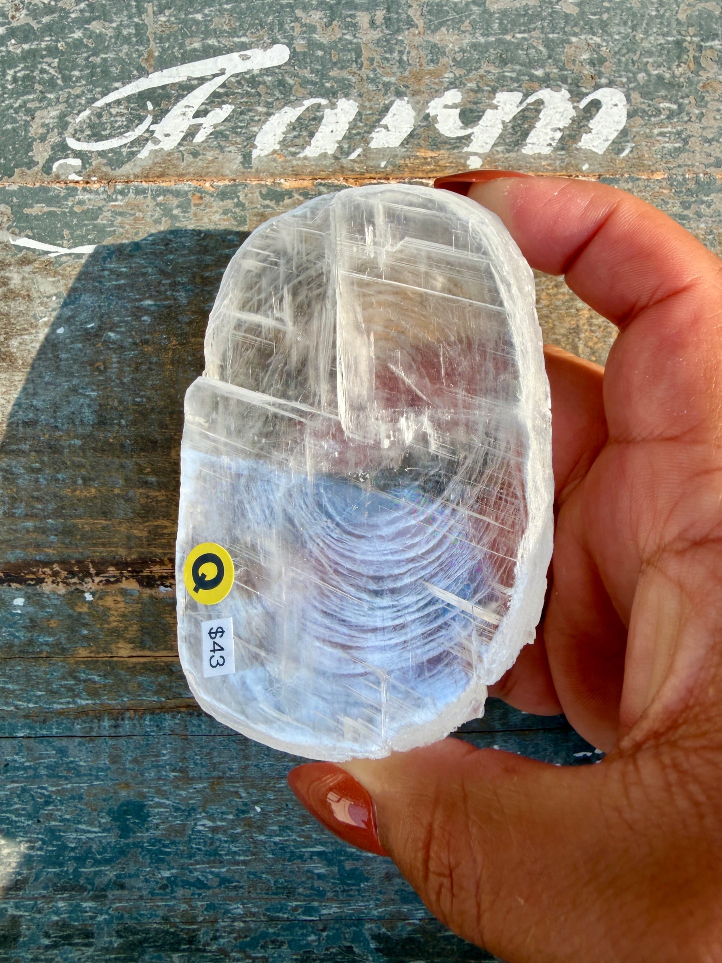 Gorgeous Finger Print Selenite | Opt Q