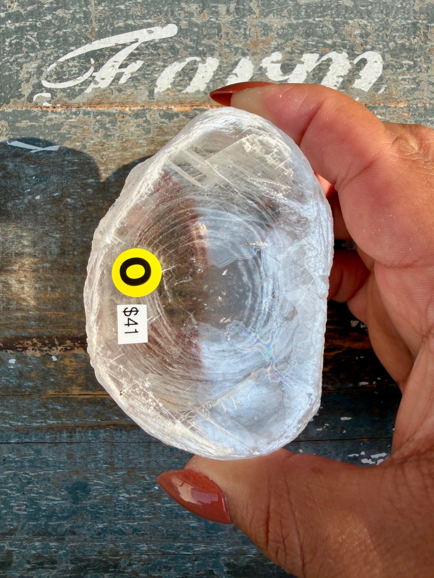 Gorgeous Finger Print Selenite | Opt O