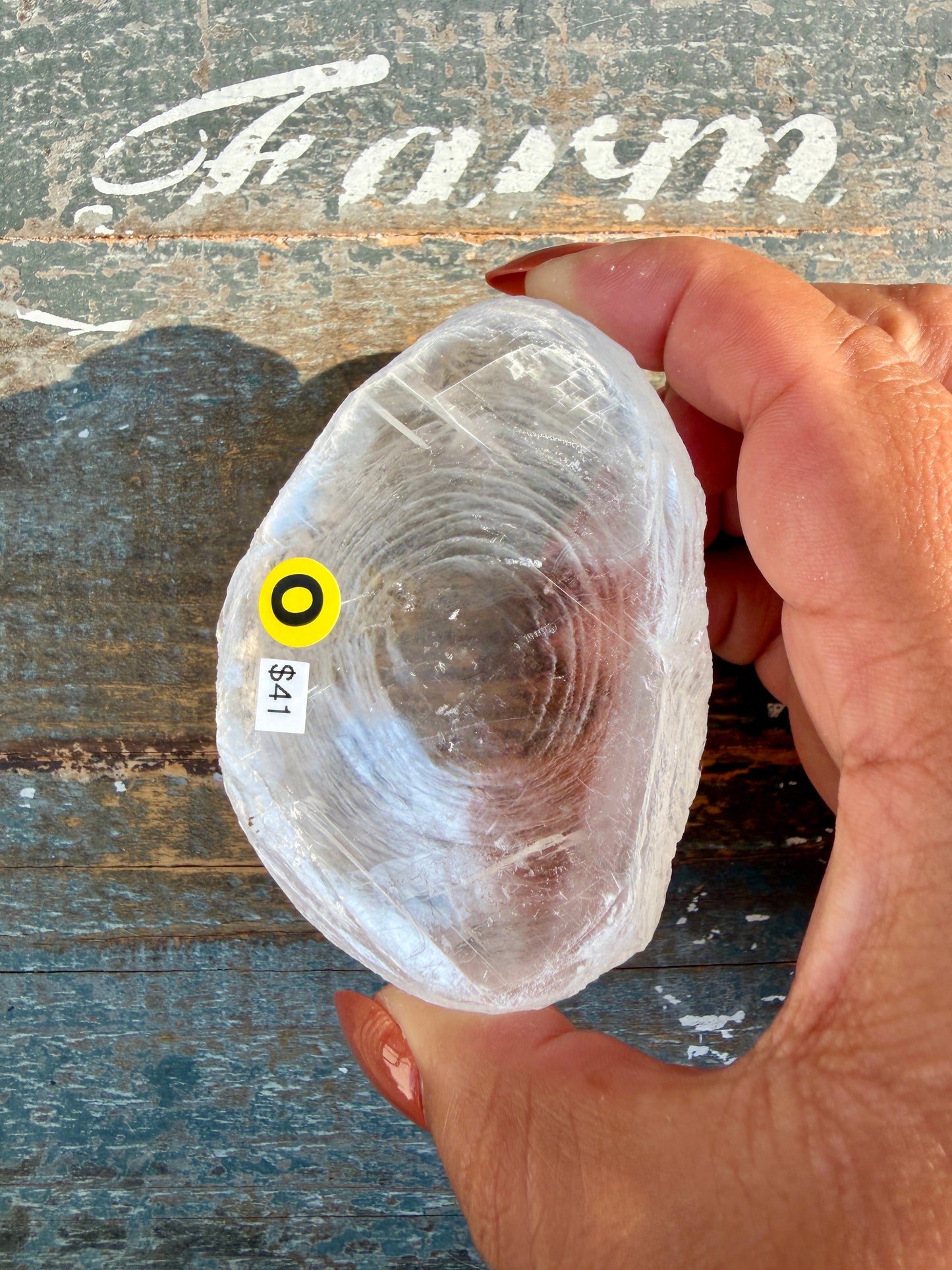 Gorgeous Finger Print Selenite | Opt O