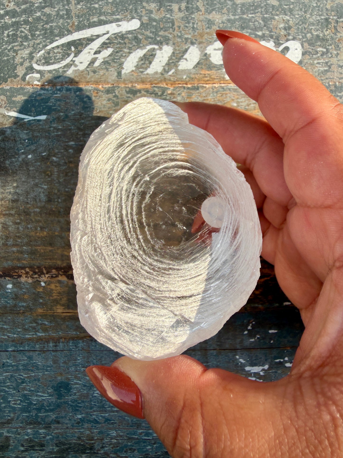 Gorgeous Finger Print Selenite | Opt O
